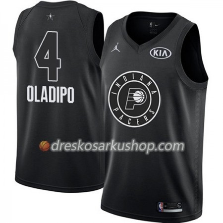 Muški NBA Dres Indiana Pacers Victor Oladipo 4 2018 All-Star Jordan Brand Crna Swingman